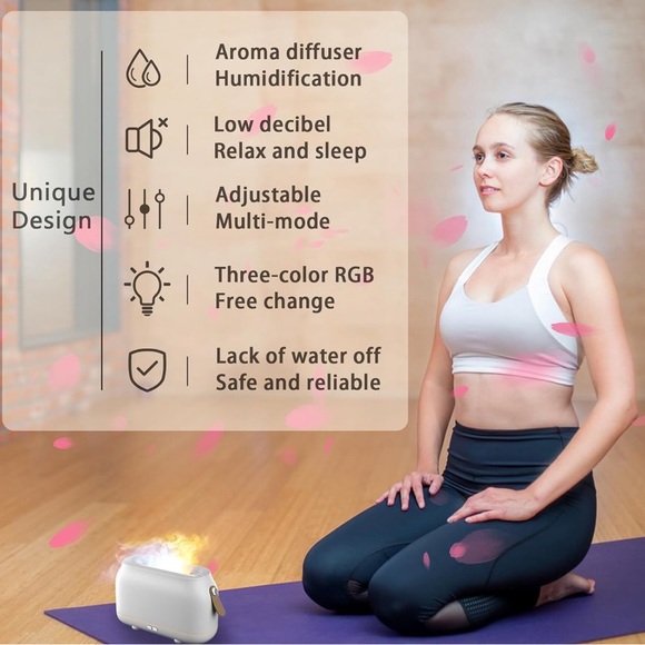 Diffuser with Flame Display Includes Essential Oil kit. Both NWOT - Picture 3 of 6